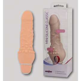Вибратор MINI SILICONE CLASSIC VIBRATOR, 7 FUNKTIONEN, NATUR, 13 CM