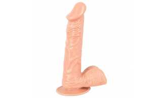 Фаллоимитатор European Lover Large с мошонкой, телесный Фаллоимитатор European Lover Large с мошонкой, телесный