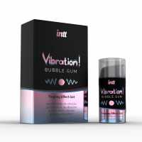 Возбуждающий гель с эффектом вибрации Intt Vibration Bubble Gum Tingling Effect Gel жвачка, 15 мл Возбуждающий гель с эффектом вибрации Intt Vibration Bubble Gum Tingling Effect Gel жвачка, 15 мл